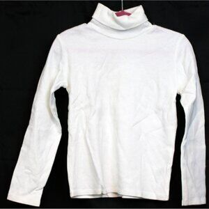 GAP White Sparkly Turtleneck Shirt sz S 5-6 NWT Winter Snowflake Long Sleeve